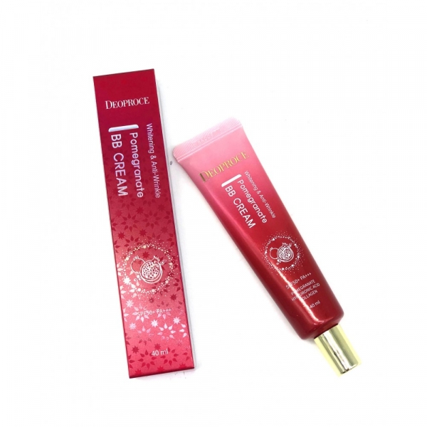 Антивозрастной ББ-крем с экстрактом граната SPF50+ PA+++ DEOPROCE Whitening & Anti-Wrinkle Pomegranate BB Cream SPF50+ PA+++ 40 мл