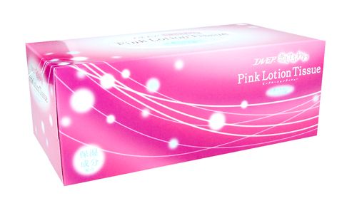 Kami Shodji ELLEMOI Pink  Бумажные розовые двухслойные салфетки с коэнзимом Q10 180 шт