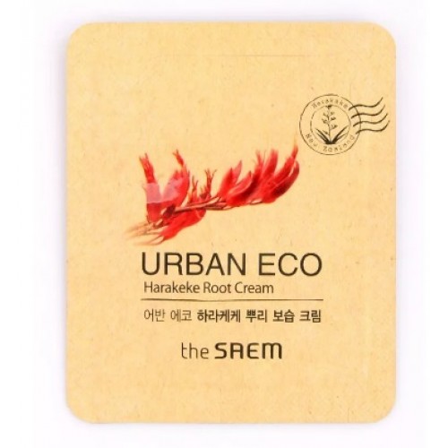 THE SAEM Urban Eco Harakeke Root Cream Крем с экстрактом корня новозеландского льна пробник 2мл