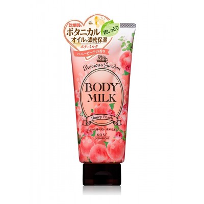 KOSE Precious Garden Body Milk Honey Peach Молочко для тела питательное и увлажняющее с ароматом персика 200 г