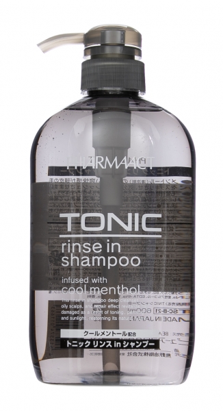 Pharmaact Cool Tonic Rinse in Shampoo Шампунь для волос c ментолом восстанавливающий 600 мл