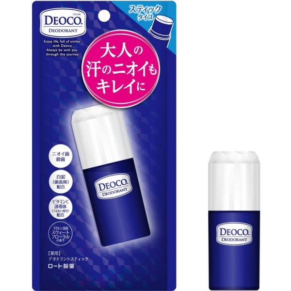 Rohto Deoco Medicinal Deodorant Stick Лечебный дезодорант стик 13 г