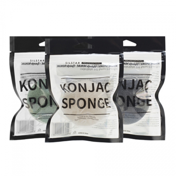 SILSTAR Konjac Sponge Очищающий спонж конняку в ассортименте 10г